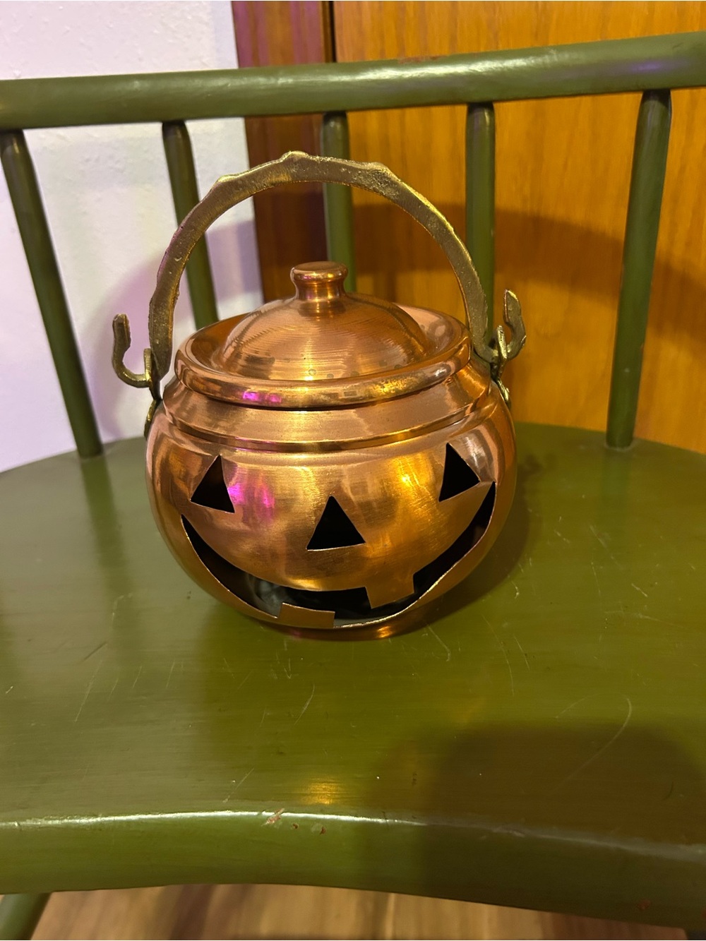 Copper Pumpkin Lantern Home Accents